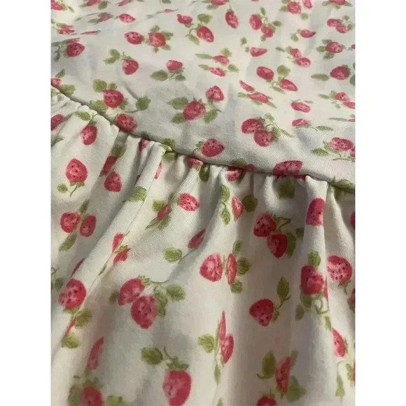 Polo Ralph Lauren Girl’s Strawberry Print Cross-Back Dress Size L (12-14) - Picture 3 of 5